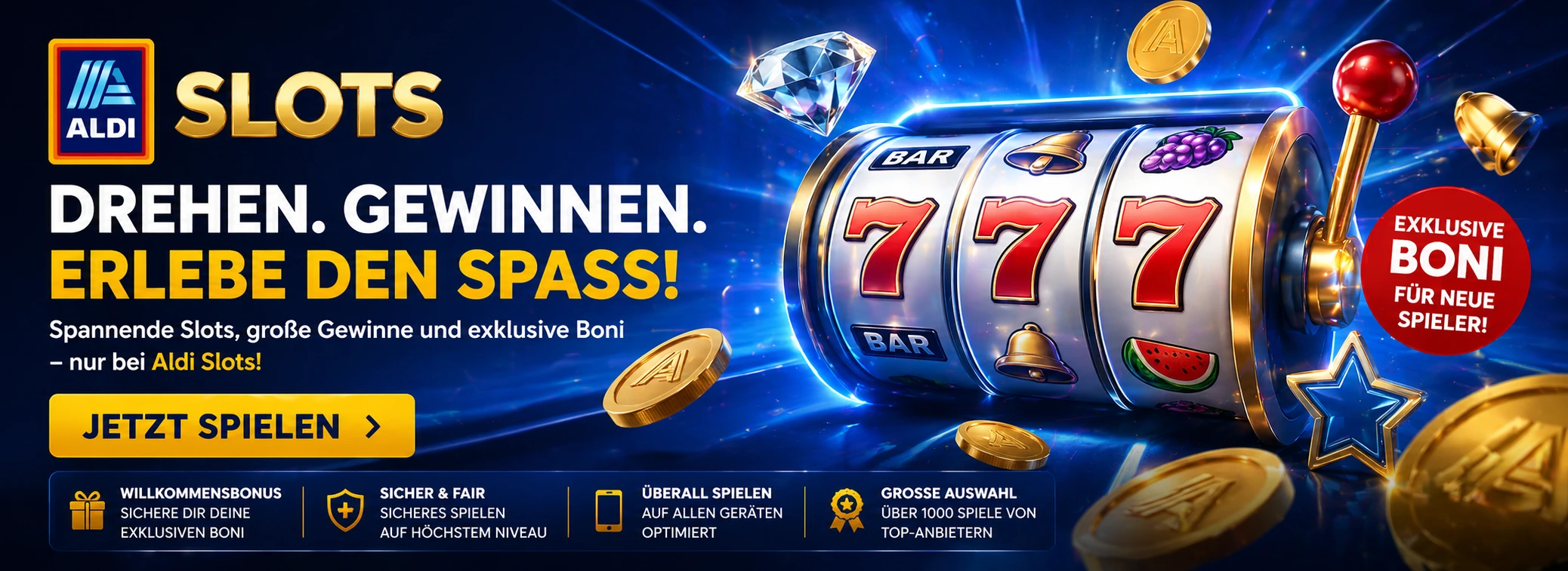 Aldi Slots mit Casino und Sportwetten